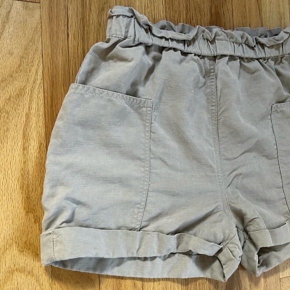 ARITZIA wilfred free harulia short high waisted paperbag linen blend gray size S - Picture 8 of 10